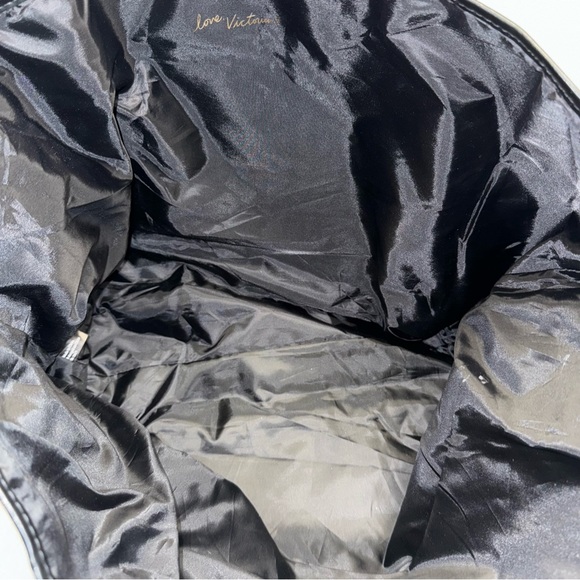 Large Victoria's Secret Tote Duffle Travel  Bag Sequins Gold Pink - Picture 6 of 8